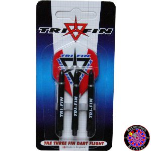 TriFin Kombi Schaft schwarz lang + Metronic Flight - Rot